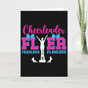 Cheerleader Flyer Fearless Flawless Cheer Flyer Card