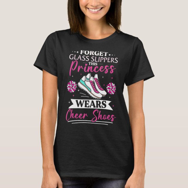 Cheerleader For Girls Women Cheerleading T-Shirt (Front)