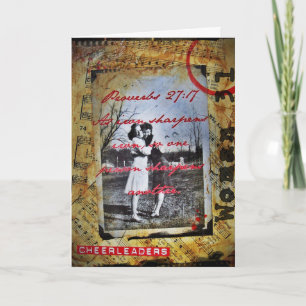 Cheerleader Friend Photo Art Card
