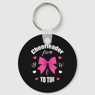 Cheerleader From Bow 2 Toe T Shirt Cheerleading Gi Key Ring