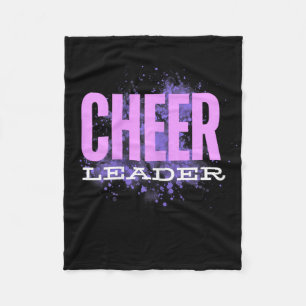 Cheerleader Fun Spirit Competition Cheer Squad Fleece Blanket