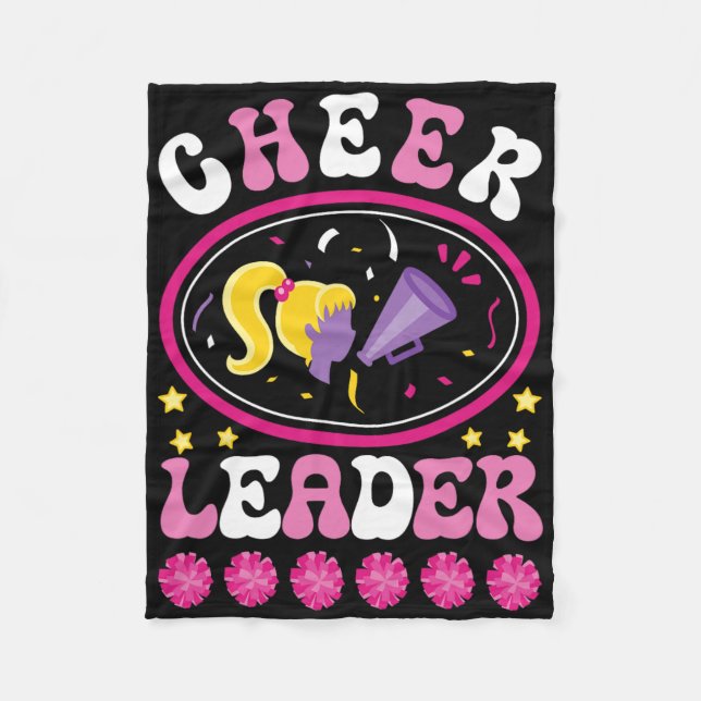 Cheerleader Funny Cheer Practice Cheering Team Che Fleece Blanket (Front)