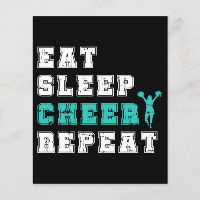 Cheerleader Gift Dance | Cheerleading Cute Design Flyer (Front)