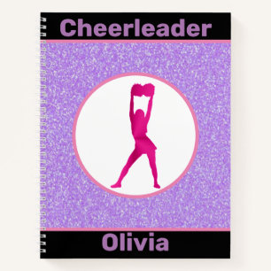 Cheerleader Glitter Notebook