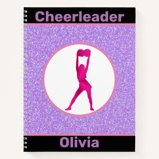 Cheerleader Glitter Notebook (Front)