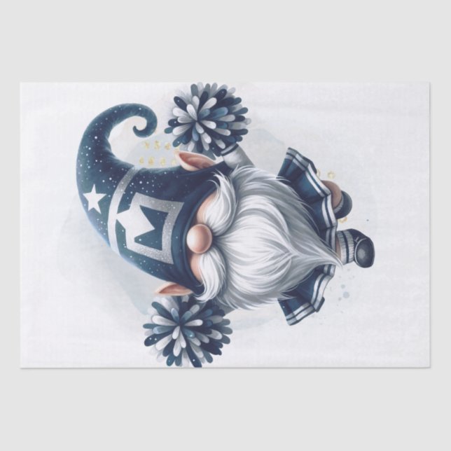 Cheerleader Gnome Tissue Paper (Front)