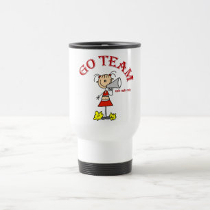 Cheerleader Go Team Tshirts and Gifts Travel Mug