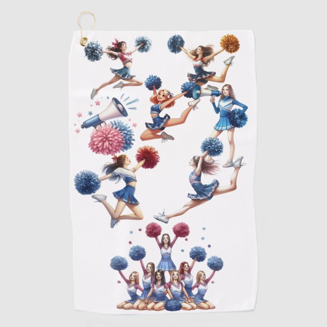 Cheerleader  golf towel (Front)