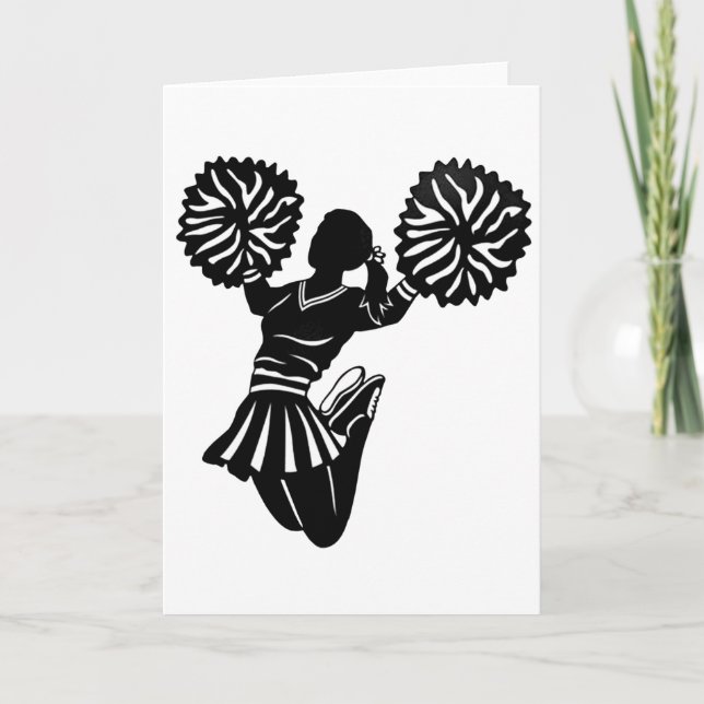 Cheerleader greeting card (Front)