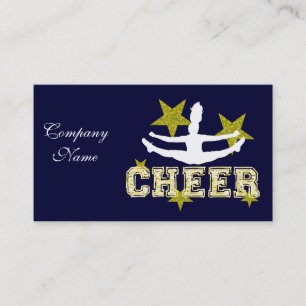 Cheerleader gymnast business card