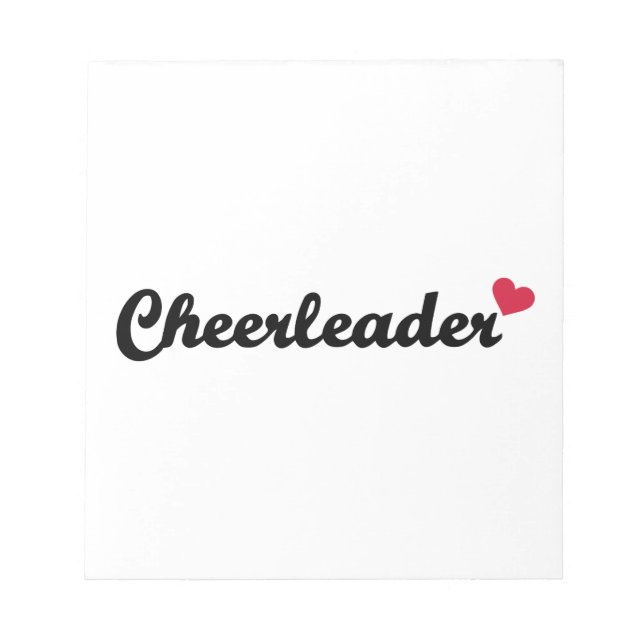 Cheerleader heart notepad (Front)