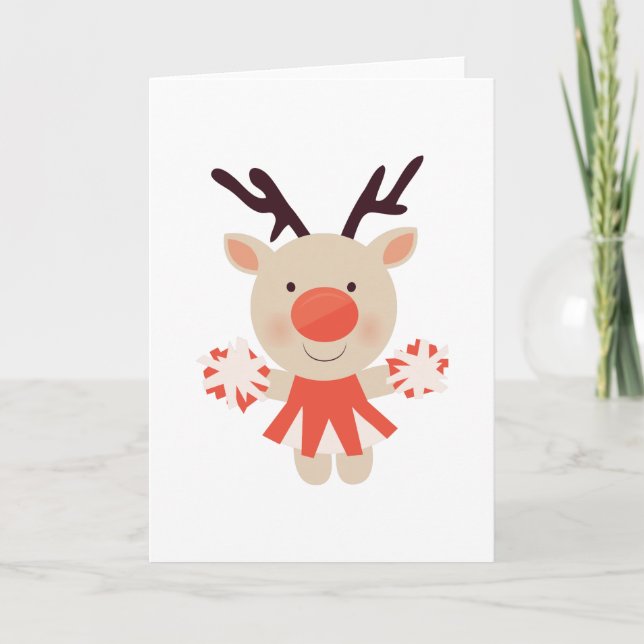 Cheerleader Holiday Card (Front)