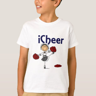 Cheerleader I Cheer Stick Figure T-Shirt