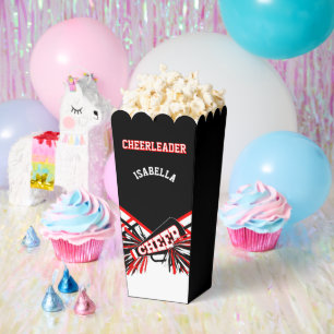 Cheerleader in Black, White and Red Favour Box