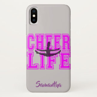 Cheerleader in pink iphone x case