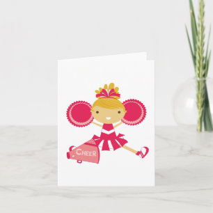 Cheerleader in Red Card