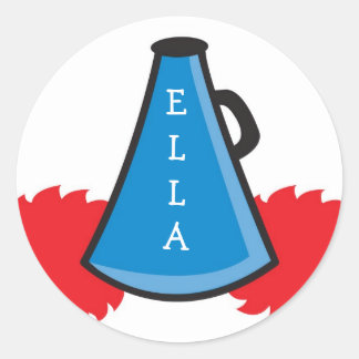 Cheerleader Megaphone Stickers