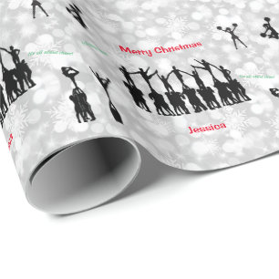 Cheerleader "Merry Christmas" Wrapping Paper