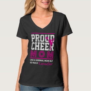 Cheerleader Mother Cheer Mama Parents Proud Cheer T-Shirt