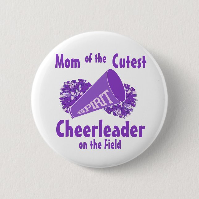 Cheerleader Mum 6 Cm Round Badge (Front)