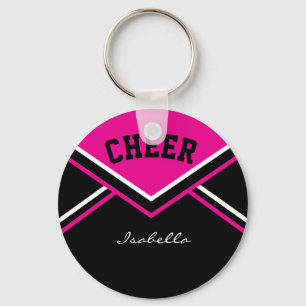 Cheerleader Outfit in Hot Pink Key Ring