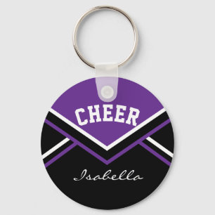 Cheerleader Outfit in Purple Key Ring