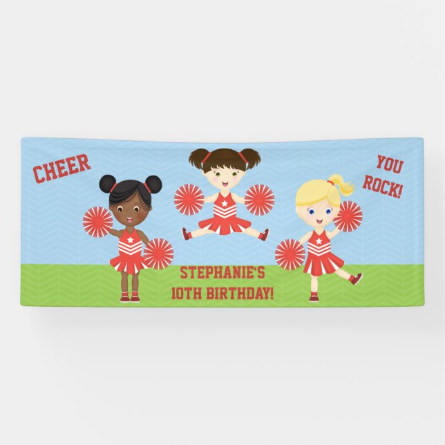 Cheerleader Party Banner (Horizontal)