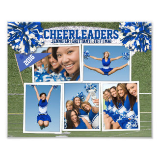 Cheerleader Photo Collage Print