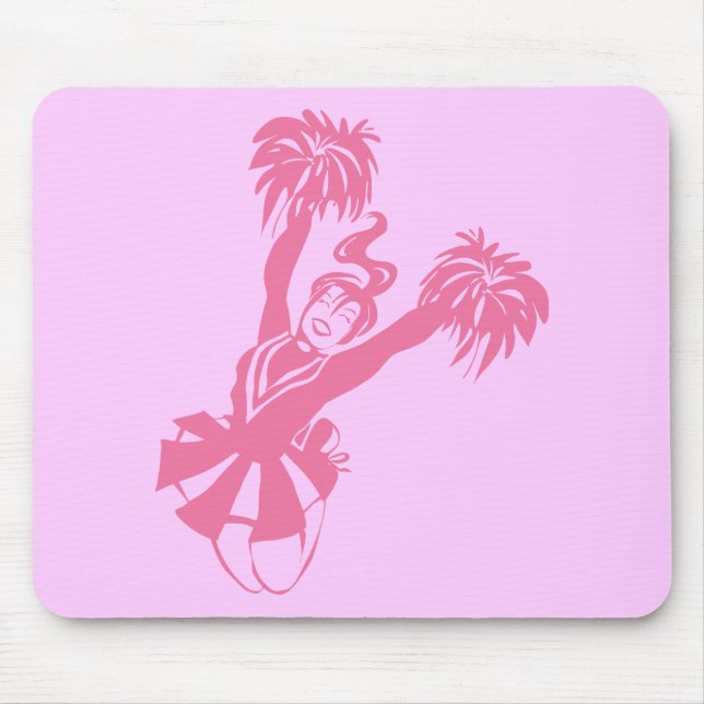 Cheerleader Pink Mouse Mat (Front)