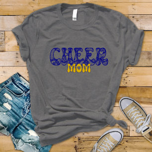 Cheerleader/Poms Mum shirt with lace design