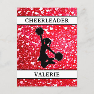 Cheerleader postcard