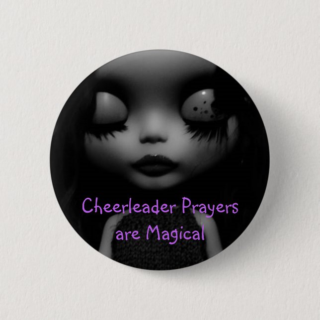 Cheerleader Prayers are Magical 6 Cm Round Badge (Front)
