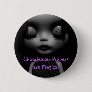 Cheerleader Prayers are Magical 6 Cm Round Badge