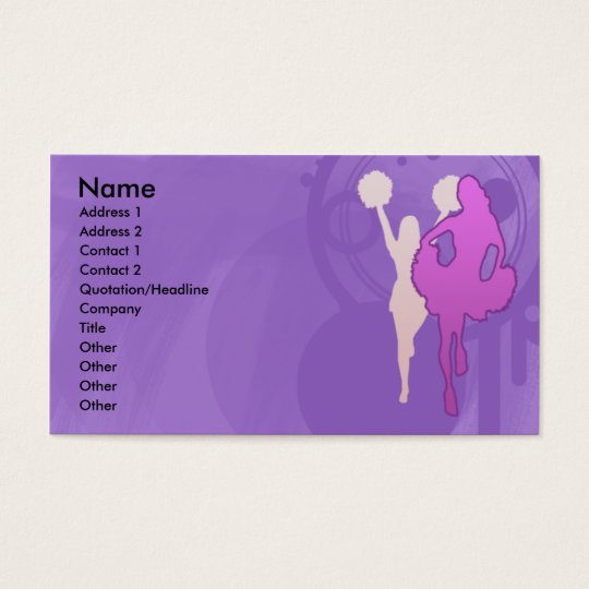 CHEERLEADER PROFILE CARDS