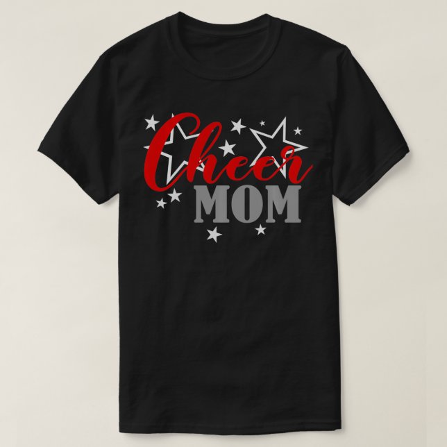 Cheerleader Proud Cheer Mum Pride Sports Supporter T-Shirt (Design Front)