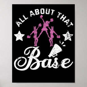 Cheerleader Pyramid All About That Base Cheer Poster