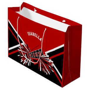 Cheerleader 📣 - Red, White and Black - Large Gift Bag