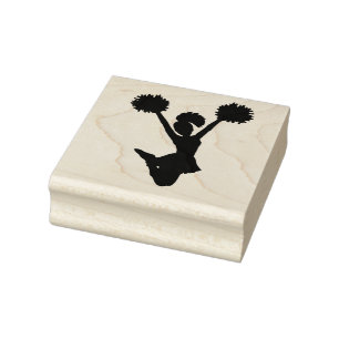 Cheerleader Rubber Stamp