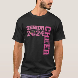 Cheerleader Senior 2024 Cheer Senior Class Of 2024 T-Shirt