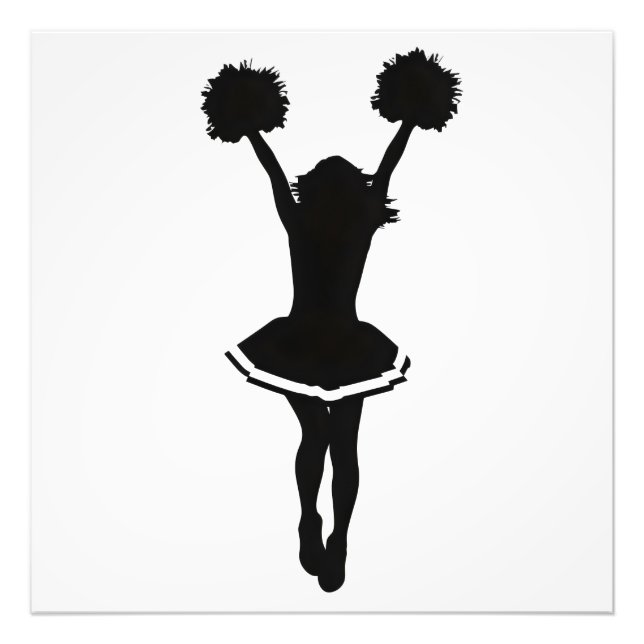 Cheerleader Silhouette  Photo Print (Front)