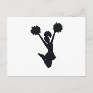 Cheerleader Silhouette Postcard