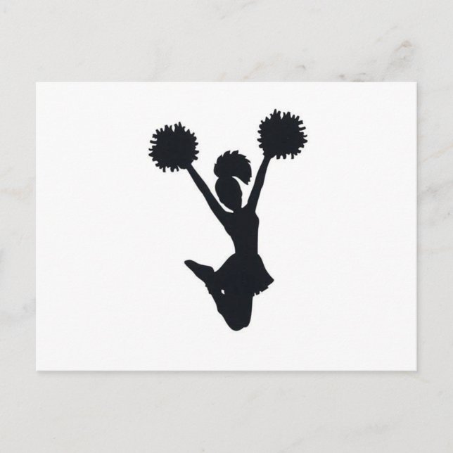 Cheerleader Silhouette Postcard (Front)