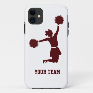 Cheerleader Silhouette Red On iPhone 5 11 Case