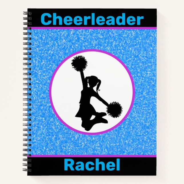Cheerleader Sparkle Notebook (Front)
