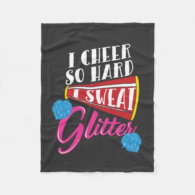 Cheerleader Sport Gift Fleece Blanket (Front)