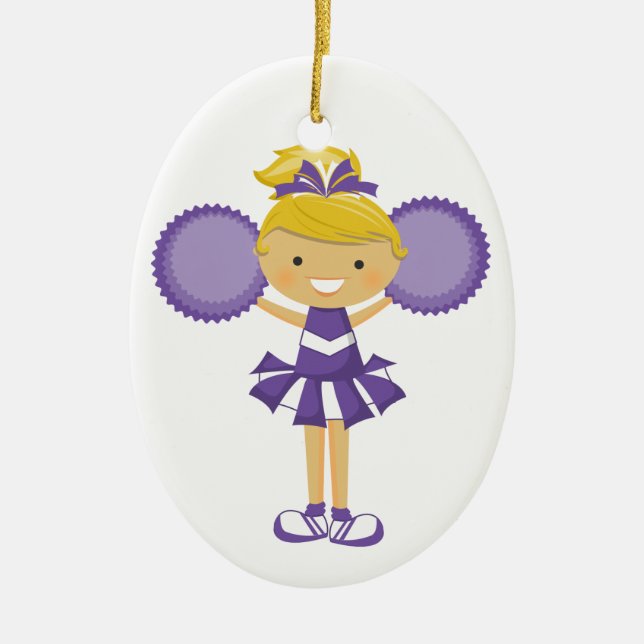 Cheerleader - SRF Ceramic Tree Decoration (Front)