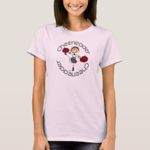 Cheerleader Stick Figure T-Shirt