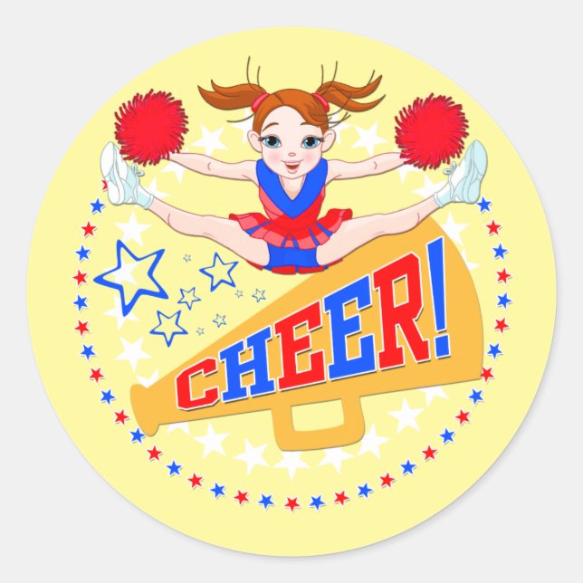 Cheerleader Sticker (Front)
