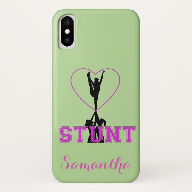 Cheerleader Stunt iPhone X case (Back)