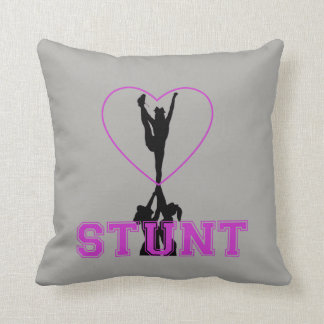 Cheerleader Stunt throw pillow